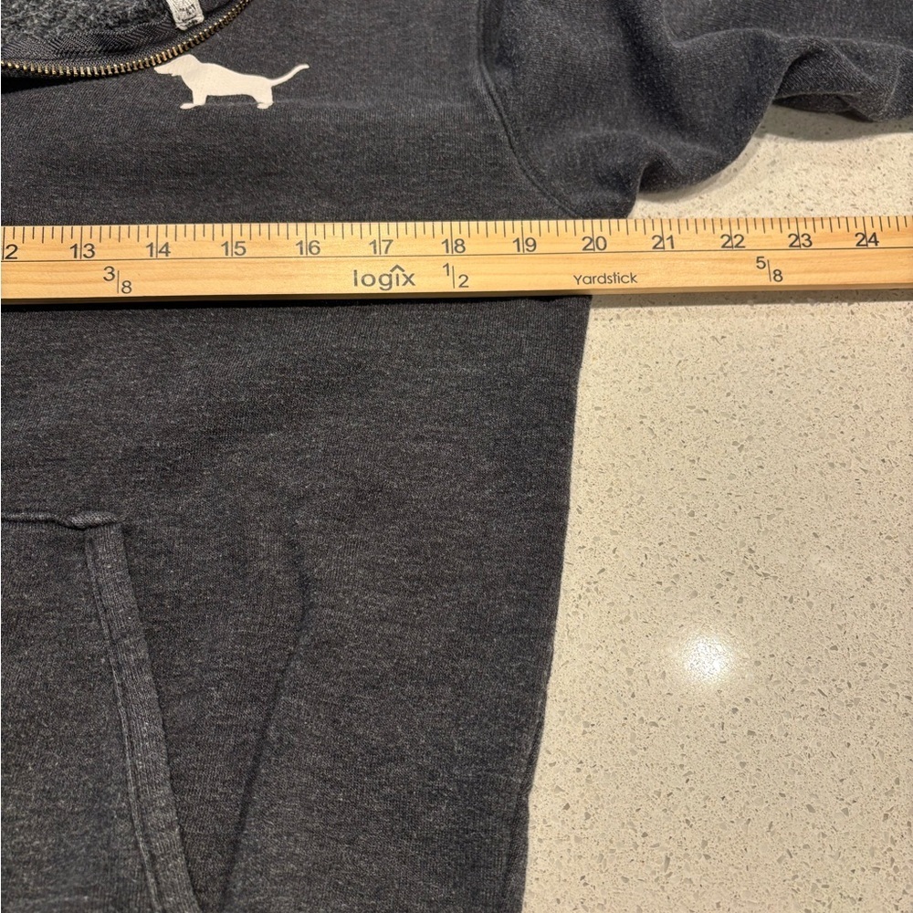 Victoria's Secret PINK Gray and Black Half Zip Sweatshirt, Size XS - Picture 8 of 10